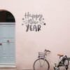 Decal Stickers of Happy New Year (Metallic Silver) (Set of