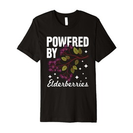 Elderberry Fan - powered by elderberries Premium T-Shirt