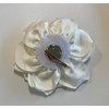 Large Rose Fascinator Corsage Hair Clip and Brooch Pin, Satin