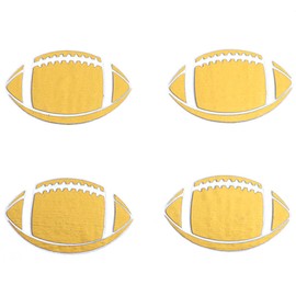 Anderson's Metallic Gold Football Body Decal Set, 100 per Set, Tattoos, Cheek Cheers, Fan Gear, Sports Fan Gear,School Spirit, Football Cheerleader Accessories, Homecoming