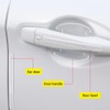 KPBKQLGA 8 Pack Car Door Handle Protector Films - Transparent,