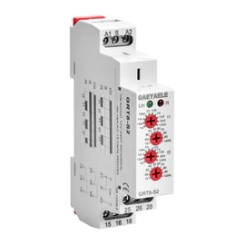 GAEYAELE Asymmetric Cycle Timer 2SPDT Relay 16A AC/DC12V-240V Electronic Repeat Relay(GRT8-S2,AC/DC12V-240V)