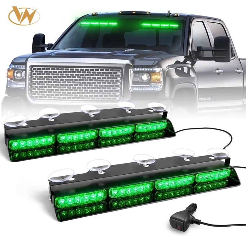 48 LED Flashing Warning Hazard Interior Windshield Visor Traffic Light