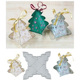 Christmas Candy Box Metal Die Cuts,Christmas Suger Box Cutting Dies Cut Stencils DIY Scrapbooking Album Decorative Embossing Paper Dies Festival Card Making