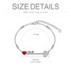 AOBOCO 925 Sterling Silver Bow and Arrow Love Anklet Bracelet