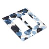 Geometric Navy Blue Abstract Marble 2 Gang Double Rocker Light