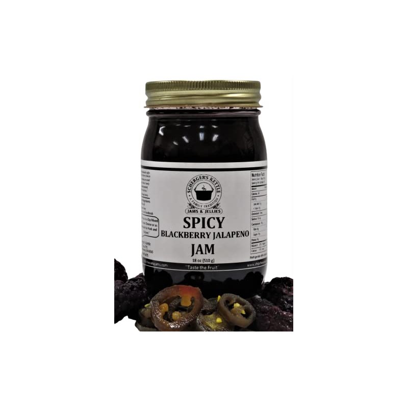 Spicy Blackberry Jalapeno Jam 18 oz