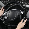 CAR PASS 2PCS Bling Diamond Segmented Steering Wheel Cover with