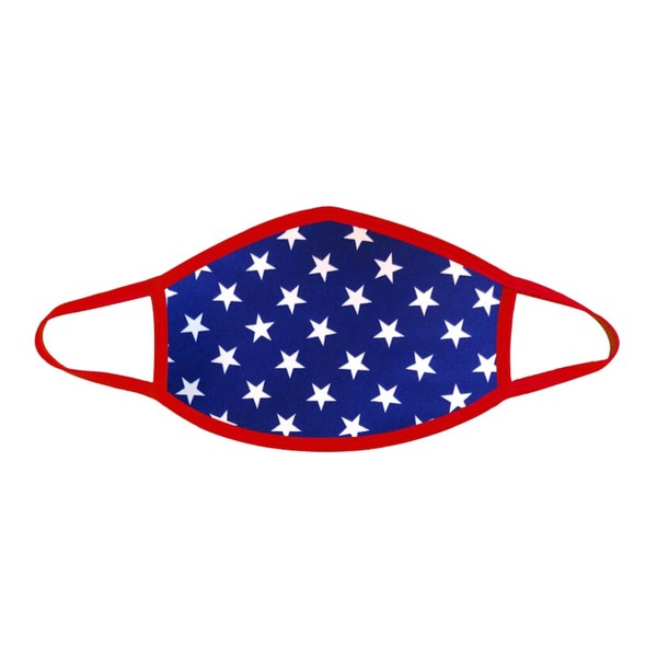 Neva Nude Murica Blue Red Star Face Mask Dust Cover for Raves and Festivals