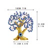 8'' Turkish Blue Evil Eye Tree Golden Feng Shui Decor