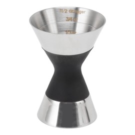 Drink Jigger, Stainless Steel Cocktail Jigger Scale Measuring for Bar (Silver)