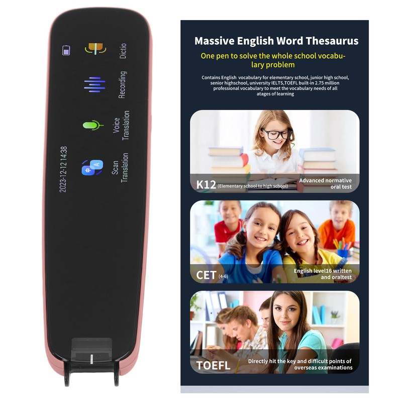 Translation Scanning Pen Support 12 Languages High Speed High Accuracy