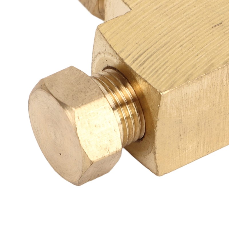 Tee Adapter Fitting, Brass 4AN 1/8 BSP 1/8 NPT Adapter
