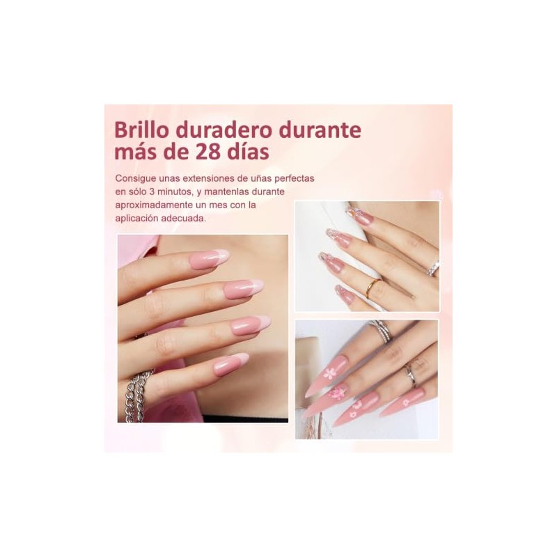 CHERIMOYA Poly Gel Constructor de Uñas 30g,Gel Fortalecedor para Extensión