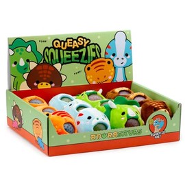 Puckator Queasy Squeezies Adoramals Cutiesaur Dinosaur Plush Squeezy Toy