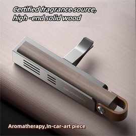 Car Air Fragrance Diffuser,Included Reusable Spare Fragrance Sticks - Color: Grey