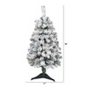 3ft. Flocked Rock Springs Spruce Artificial Christmas Tree