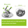 Practical Stainless Steel 6 Blades with Sealing Ring Juicer Blender