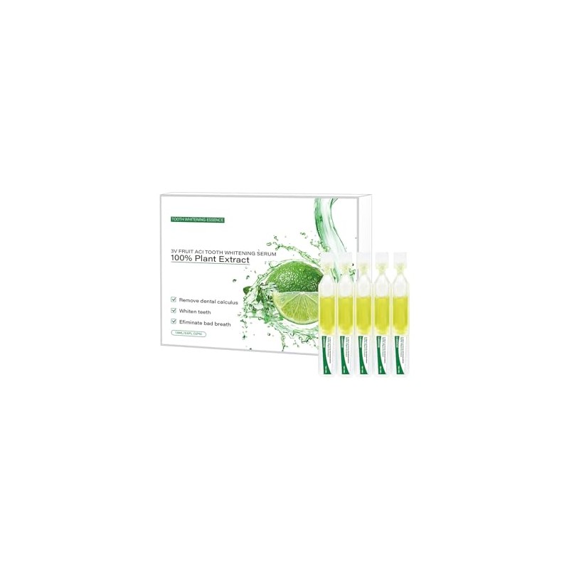 10 Pcs 3V Fruit Acid Teeth Whitening Serum, Natural Ampoule