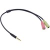 InLine 99302I Audio Headset Adapter Cable 3.5 mm Jack Plug