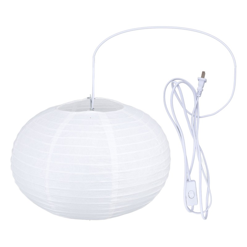 White Round Paper Lantern Light Decorative Soft Light Easy to