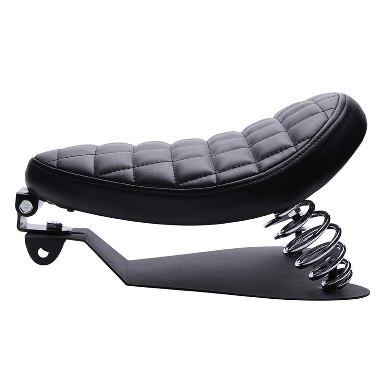 Black Motorcycle Solo Seat Spring With Base For Harley Heritage