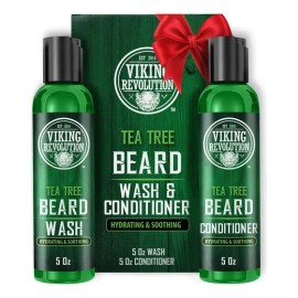 Kit De Cuidado De Barba Viking Revolution, Aceite De Árbol D