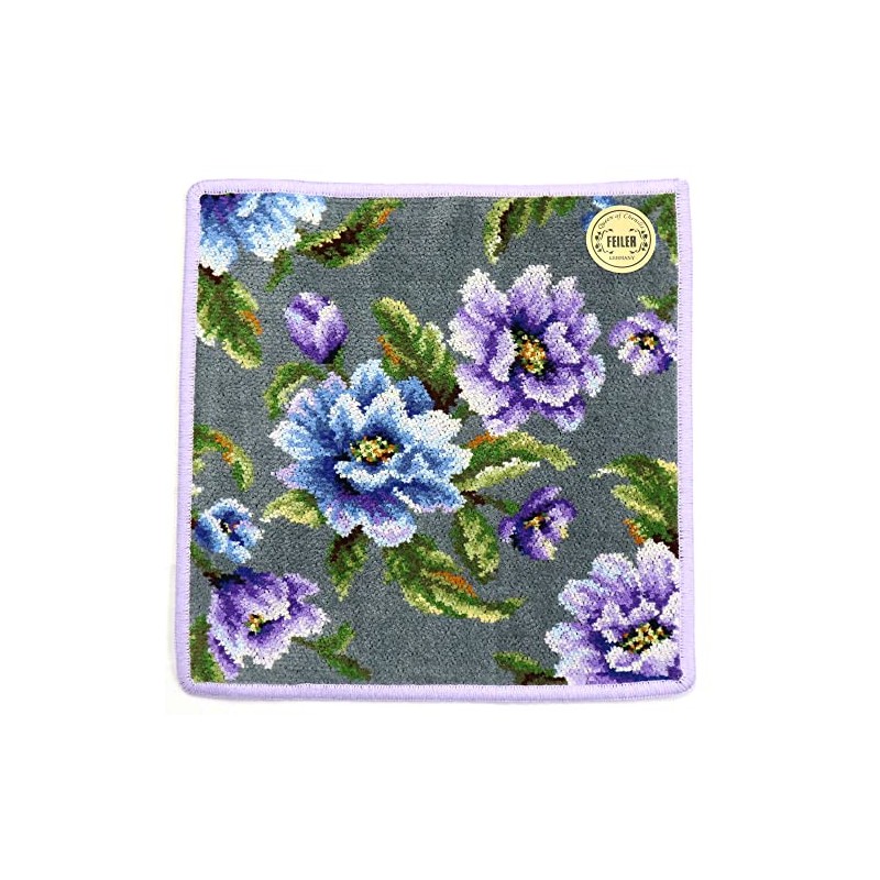 FEILER AMETHYST BLOOM Amethyst Bloom Handkerchief, 9.8 x 9.8 inches