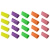 VAIDEX TriPOND Novelty Pencil Colour Mini Erasers, Assorted, Pack of
