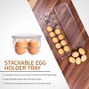 Utopia Home Egg Container With Lid and Handle for Refrigerator