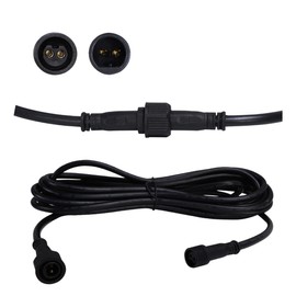 TINSUM Solar Extension Cable 5m16.4 Feet Extender Wires Cords Two Core with Plug Waterproof IP65 for Only for TIMSUM Lighting Solar Flood Street Lights