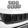 Compatible with Jeep Compass 2017-2020, 7PCS Mesh Grille Inserts Grill