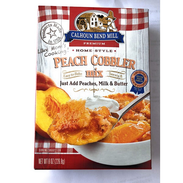 Calhoun Bend Mill All Natural Peach Cobbler Mix -- 8