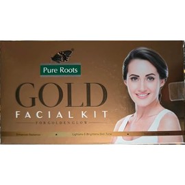 Herbal Gold Facial Kit | Single Use Facial Kit For Instant Golden Glow | 1.76 Oz/50g