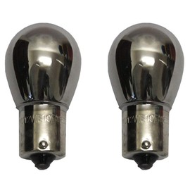 All Trade Direct 2 X 581 Silver Car Indicator Bulbs Lights Up Amber/Orange When Flashing 12V 21W