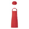 Carolilly Kids Apron and Hat Set, Adjustable Children Kitchen Chef