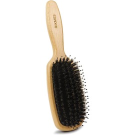  RIKMSS Hair Brush, Women's, Men's, Children, Popular, Pig Hair, Straight Cleaner, Smooth Scalp Massage, Comb, No Static Electricity, Hair Care