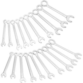 Bestgle Thin Spanner Set, Mini Spanner Set, Combination Wrench, 20 Piece Set, 0.1 - 0.4 inches (4 - 11 mm) and Made in England, 5/32"-7/16", Ultra Thin, Single Eye, Single Mouth Wrench Set, Short