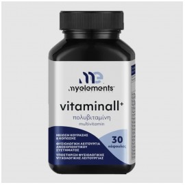 My Elements Vitaminall+ Food Supplements with Vitamins, Metals & Minerals 30Caps