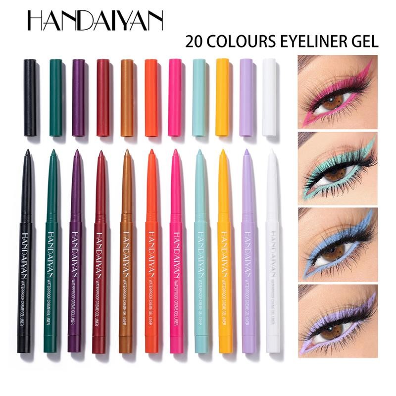 Handaiyan Waterproof Color Eyeliner Long Lasting Quick Drying Lipliner Makeup