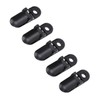 20pcs Hearing Aid Lanyard Clip Black ABS Clip Replacement Accessory