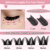 Cluster Eyelashes, Pack of 72, DIY Individual Eyelash Extensions, Juliet-Style