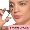 JAPONESQUE Lash Curler Gunmetal, Keeps Lashes Curled for 8 Hours,