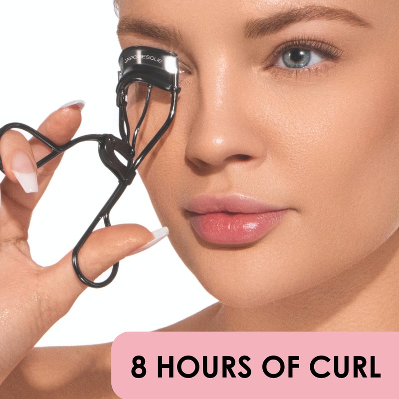 JAPONESQUE Lash Curler Gunmetal, Keeps Lashes Curled for 8 Hours,