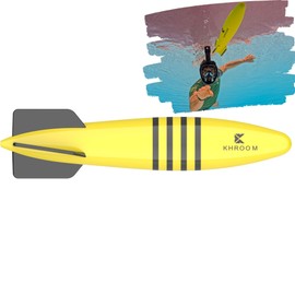 Khroom Torpedo Pool Toy | Holiday Must Have | Rocket Glides 10 Metres Underwater | Underwater Pass Game Underwater Torpedo Diving Toy / Glider (Bee-Pedo)
