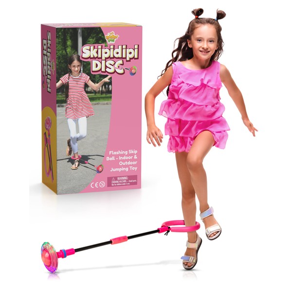IPIDIPI TOYS Ankle Toy - Pink Flashing Retro Jumping Hopper