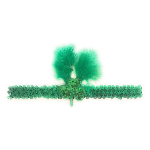 THE MARDI GRAS KREWE St. Patrick's Day Sequin Green Shamrock