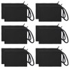 Aspire 12 Stück 100% Baumwoll-Canvas Reißverschlussbeutel DIY Blanko Stoffbeutel Tasche