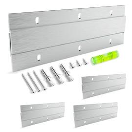 French Cleat Picture Hanger - 6 inch 4 Pairs - Aluminum Z Hanger Interlocking Wall Mounting Bracket Hardware Kit Z Clips for Hanging Wall Painting, Mirrors, Panels, Artwork, Cabinet, Whiteboard