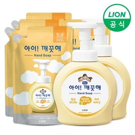 I'm Clean [LION] I'm Clean 490ml containers x 2 + 450ml x 4, 490ml containers x 2 + 450ml refills x 4 (lemon) / 아이깨끗해 [LION] 아이깨끗해490ml용기x2개+450mlx4개, 490ml용기x2개+450ml리필x4개(레몬)